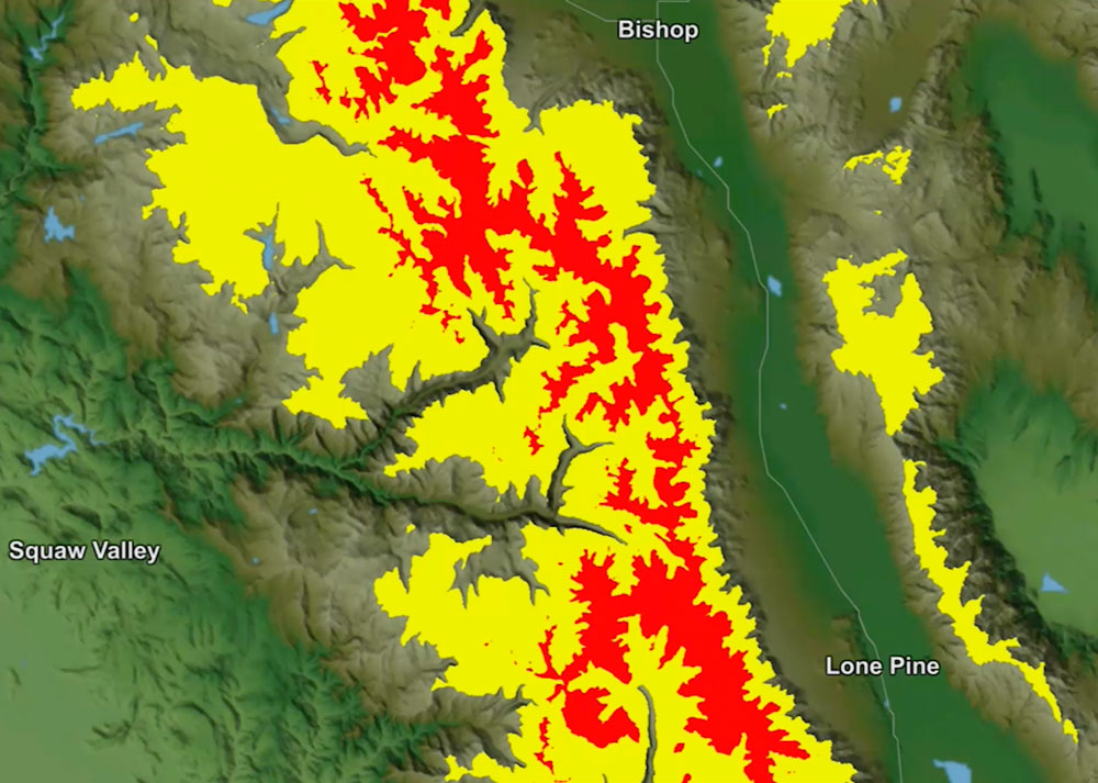 Built for Terrain - Terrain is baked into the mapping engine from the ground up